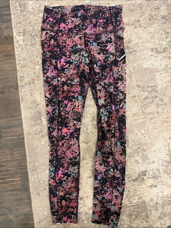 lululemon athletica Pants - lululemon athletica Black Multicolor Printed Leggings